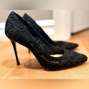 Vince Camuto Lace Texture Heels